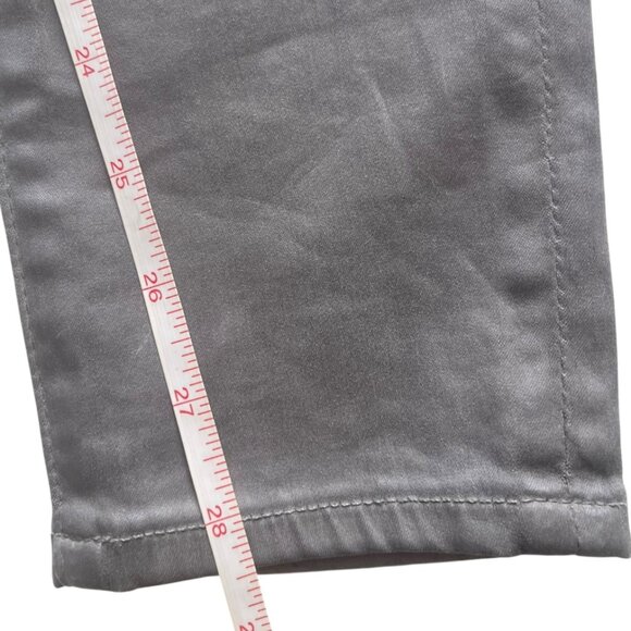 AG Adriano Goldschmied Women's Gray Skinny Lamb Leather Denim Jeans Size 26 - Picture 13 of 15